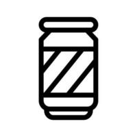 soda lata icono vector símbolo diseño ilustración