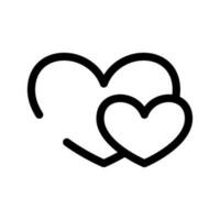 Heart Icon Vector Symbol Design Illustration