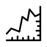 Line Graph Icon Vector Symbol Design Illustration