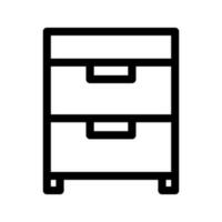 gabinete icono vector símbolo diseño ilustración