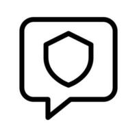 Chat Security Icon Vector Symbol Design Illustration