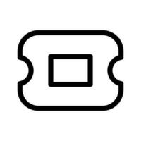 Ticket Icon Vector Symbol Design Illustration