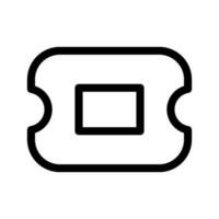 Ticket Icon Vector Symbol Design Illustration