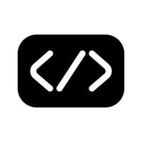 Coding Icon Vector Symbol Design Illustration