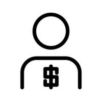 Trader Icon Vector Symbol Design Illustration