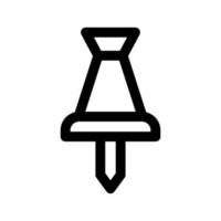 Paper Pin Icon Vector Symbol Design Illustration