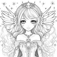 Fairy Girl Coloring Pages photo