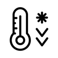 termómetro icono vector símbolo diseño ilustración