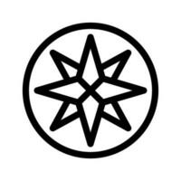 Compass Icon Vector Symbol Design Illustration