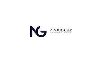 NG Alphabet letters Initials Monogram logo vector