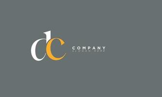 DC Alphabet letters Initials Monogram logo CD, D and C vector