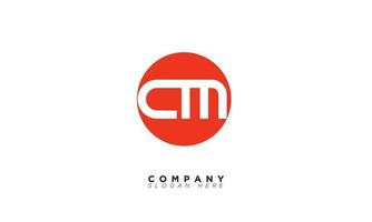 CM Alphabet letters Initials Monogram logo MC, C and M vector