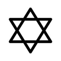 Star Of David Icon Vector Symbol Design Illustration