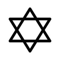 Star Of David Icon Vector Symbol Design Illustration