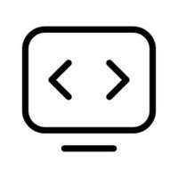 Code Icon Vector Symbol Design Illustration