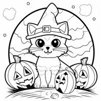 Halloween Coloring Pages photo