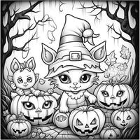 Halloween Coloring Pages photo