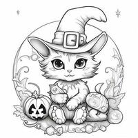 Halloween Coloring Pages photo