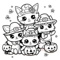 Halloween Coloring Pages photo