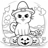 Halloween Coloring Pages photo