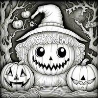 Halloween Coloring Pages photo