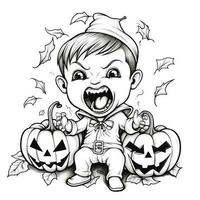 Halloween Coloring Pages photo