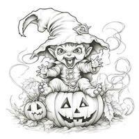 Halloween Coloring Pages photo