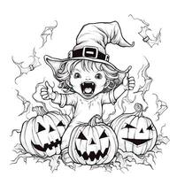 Halloween Coloring Pages photo