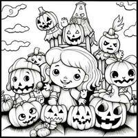 Halloween Coloring Pages photo