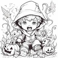 Halloween Coloring Pages photo