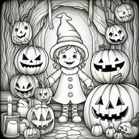 Halloween Coloring Pages photo