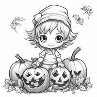 Halloween Coloring Pages photo