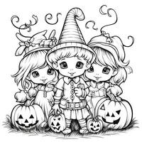 Halloween Coloring Pages photo