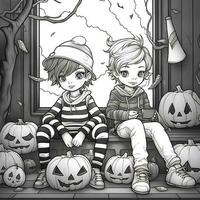 Halloween Coloring Pages photo