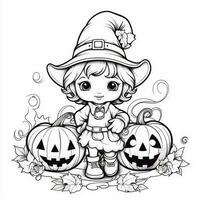 Halloween Coloring Pages photo