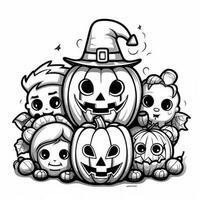 Halloween Coloring Pages photo