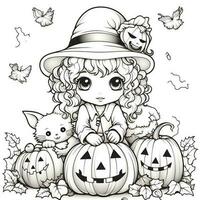 Halloween Coloring Pages photo