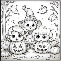 Halloween Coloring Pages photo