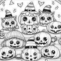 Halloween Coloring Pages photo