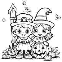 Halloween Coloring Pages photo