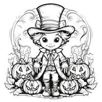 Halloween Coloring Pages photo