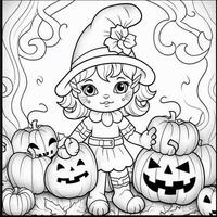 Halloween Coloring Pages photo