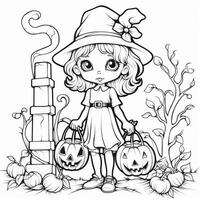 Halloween Coloring Pages photo