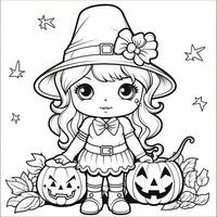 Halloween Coloring Pages photo