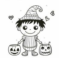 Halloween Coloring Pages photo