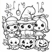 Halloween Coloring Pages photo