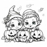 Halloween Coloring Pages photo