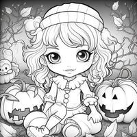 Halloween Coloring Pages photo