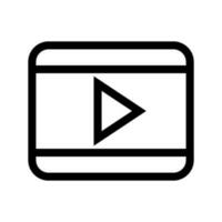 Video Icon Vector Symbol Design Illustration