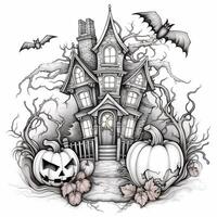 Halloween Coloring Pages photo